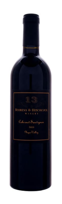 Behrens & Hitchcock Cabernet Sauvignon #13 2005 Front Bottle Shot