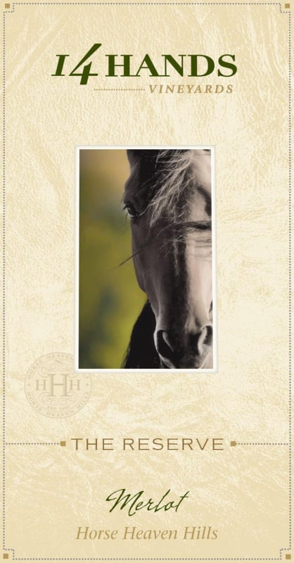 14 Hands The Reserve Merlot 2010 Front Label