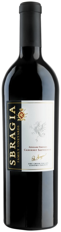 Sbragia Andolsen Vineyard Cabernet Sauvignon 2015 Front Bottle Shot
