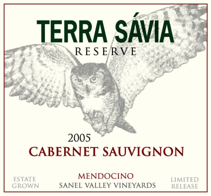 Terra Savia Reserve Cabernet Sauvignon 2005 Front Label