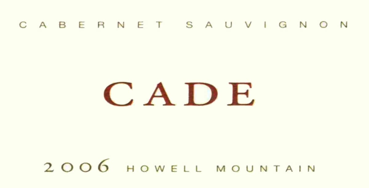 CADE Howell Mountain Estate Cabernet Sauvignon 2006 Front Label