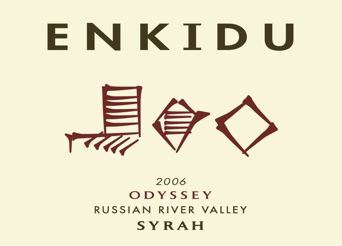 Enkidu Odyssey Syrah 2006 Front Label