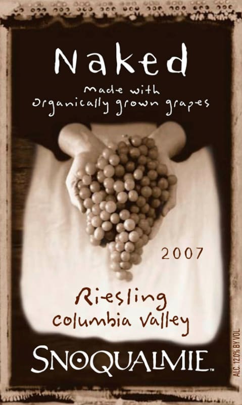 Snoqualmie Naked Riesling 2007 Front Label