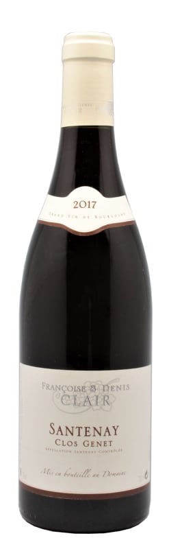 Francoise & Denis Clair Santenay Clos Genet 2017 Front Bottle Shot