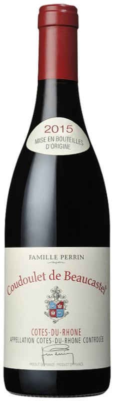 Chateau de Beaucastel Coudoulet Rouge 2015 Front Bottle Shot