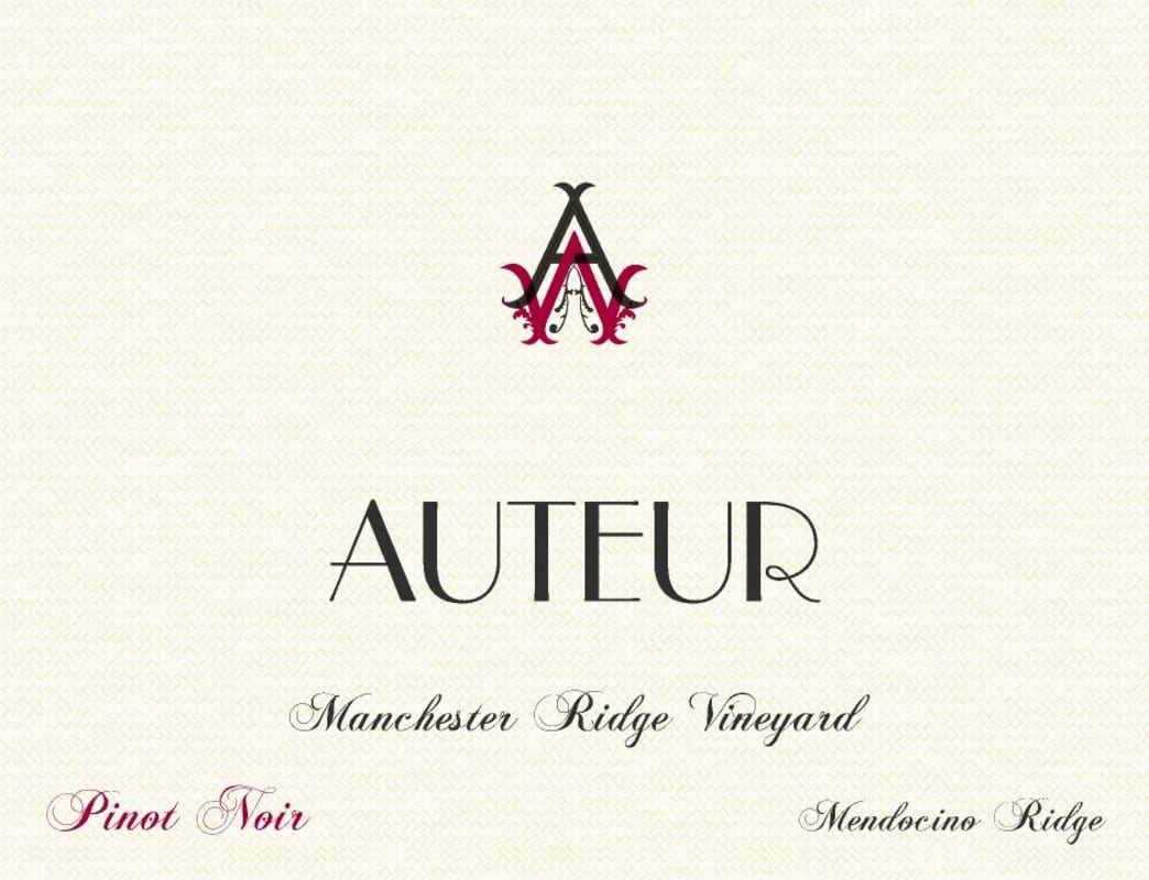 Auteur Wines Manchester Pinot Noir 2012 Front Label