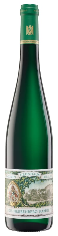 Maximin Grunhaus Herrenberg Riesling Kabinett 2018 Front Bottle Shot