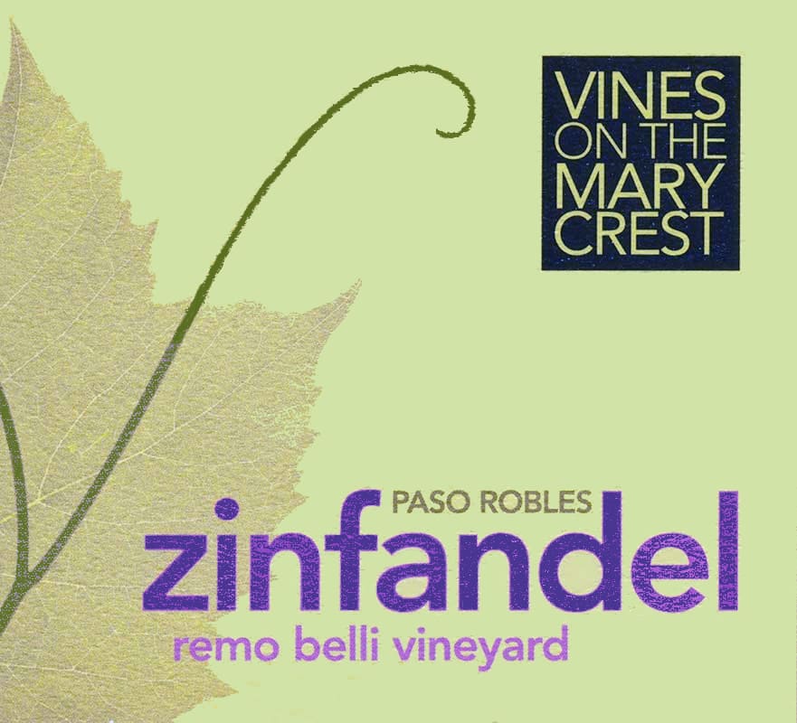 Vines on the Marycrest Zinfandel 2010 Front Label