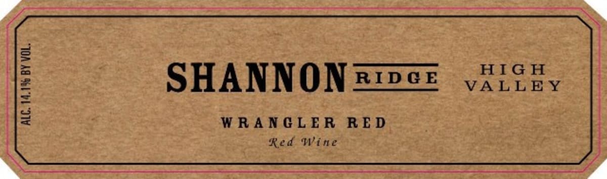 Shannon Ridge Wrangler Red 2008 Front Label