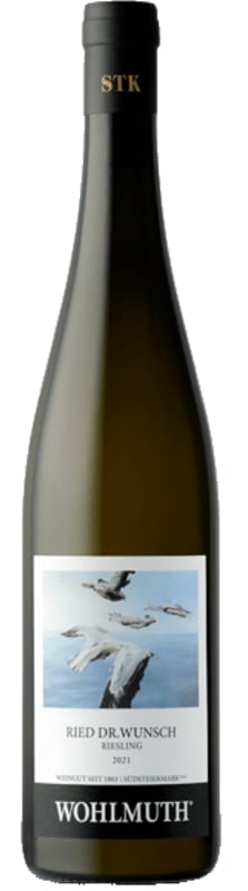 Weingut Wohlmuth Ried Dr. Wunsch Riesling 2021 Front Bottle Shot