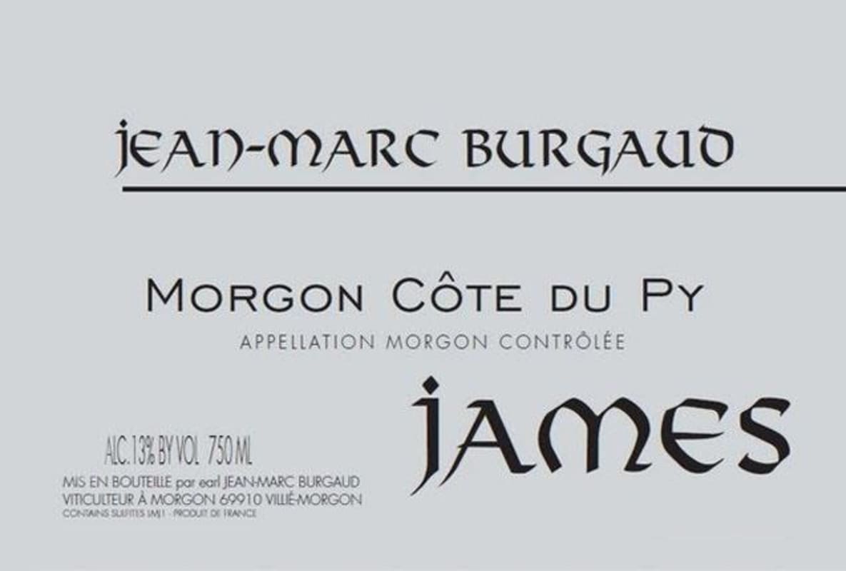 Jean-Marc Burgaud Morgon Cote du Py James 2016 Front Label