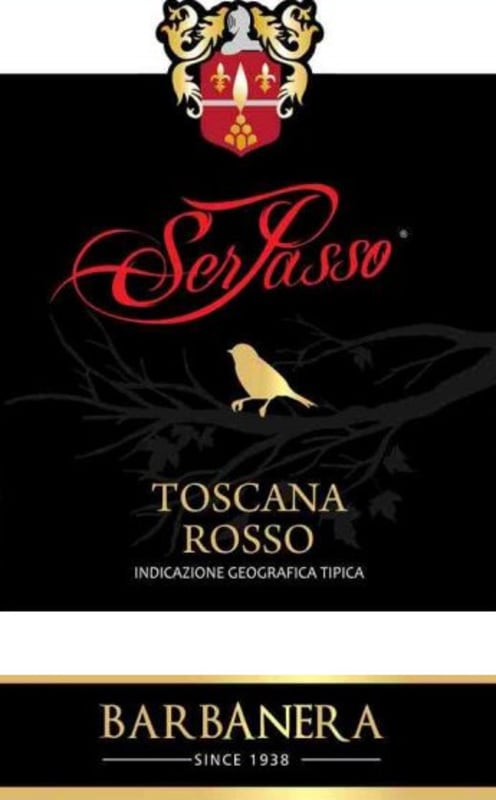 Barbanera Toscana Rosso 2016 Front Label