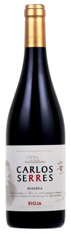 Carlos Serres Reserva 2012 Front Bottle Shot