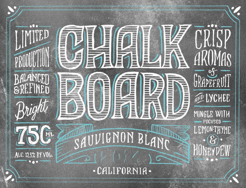 Chalkboard Sauvignon Blanc 2015 Front Label