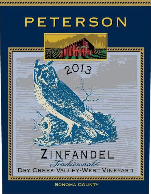 Peterson Tradizionale Zinfandel 2013 Front Label