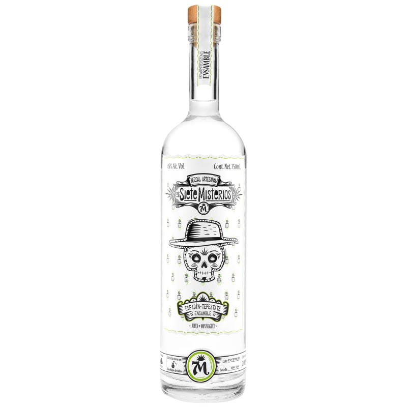 Los Siete Misterios Espadin Tepeztate Mezcal Front Bottle Shot