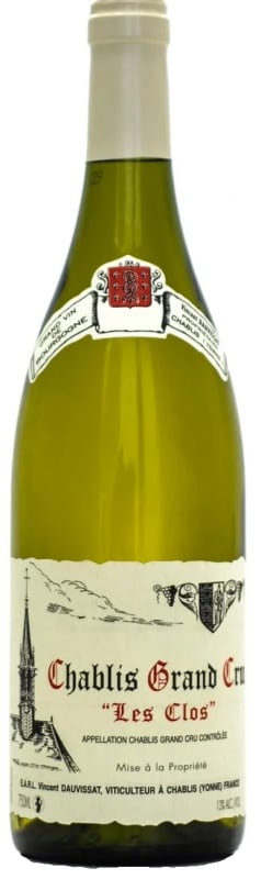 Vincent Dauvissat Chablis Les Clos Grand Cru 2020 Front Bottle Shot