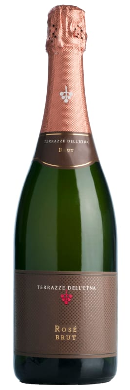 Terrazze dell'Etna Cuvee Brut Rose Metodo Classico 2019 Front Bottle Shot