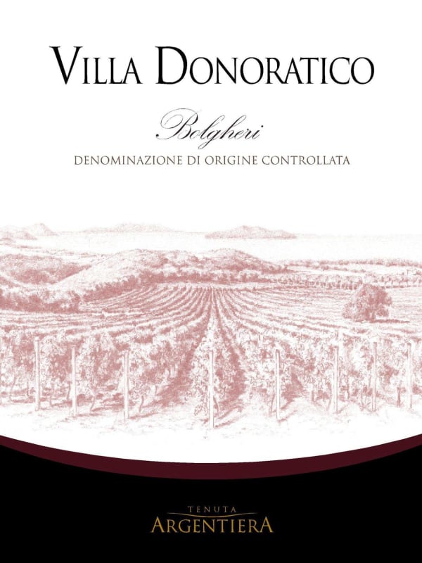 Argentiera Villa Donoratico Bolgheri 2014 Front Label