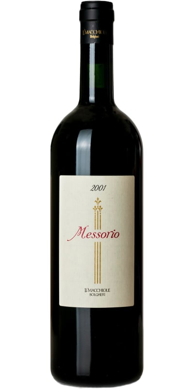 Le Macchiole Messorio 2001 Front Bottle Shot
