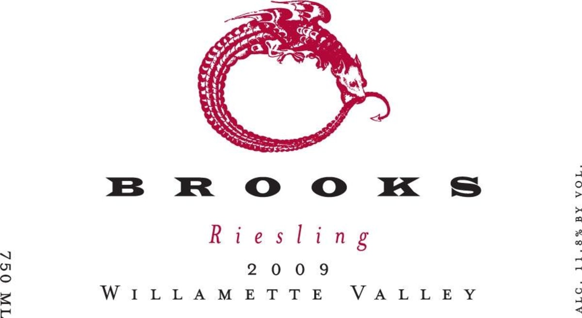 Brooks Willamette Valley Riesling 2009 Front Label