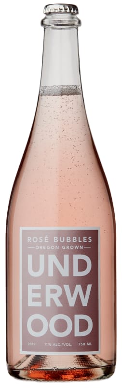 Underwood Rose Bubbles 2019 Front Bottle Shot