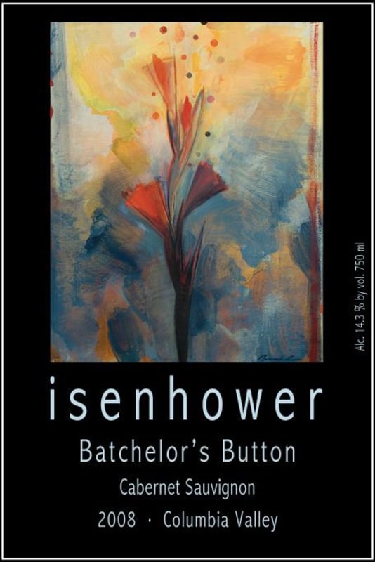 Isenhower Batchelor's Button Cabernet Sauvignon 2008 Front Label