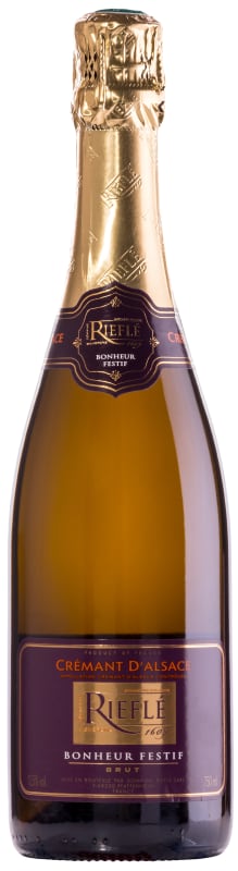 Domaine Riefle Cremant Brut Front Bottle Shot