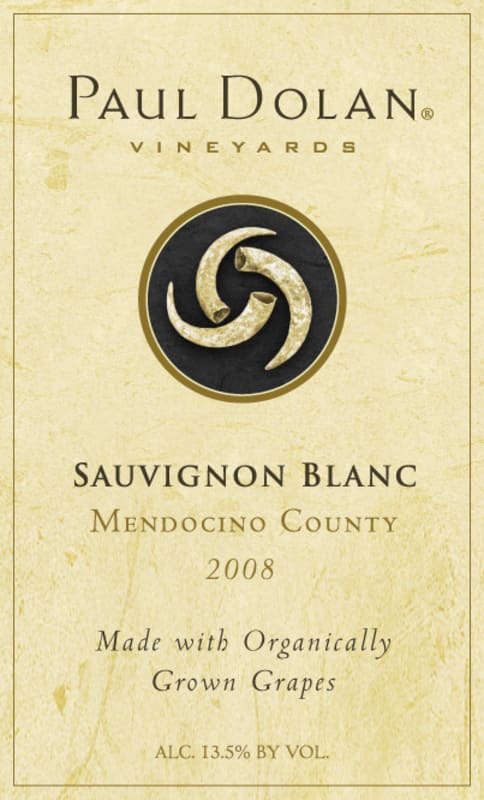 Paul Dolan Vineyards Sauvignon Blanc 2008 Front Label