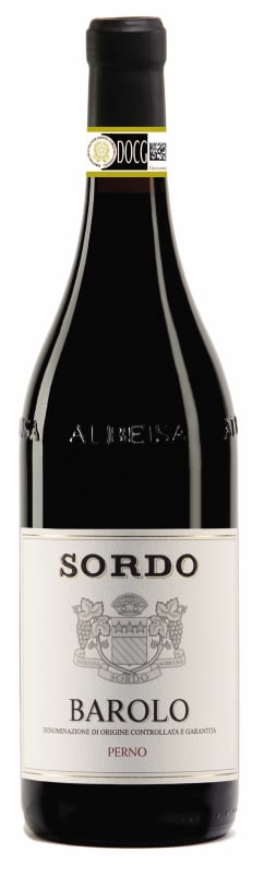 Giovanni Sordo Barolo Perno 2018 Front Bottle Shot
