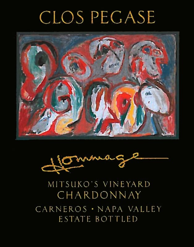 Clos Pegase Mitsukos Vineyard Hommage Chardonnay 2012 Front Label