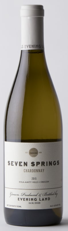 Evening Land Seven Springs Vineyard Chardonnay 2015 Front Bottle Shot