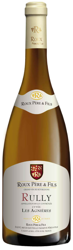 Domaine Roux Pere & Fils Rully Les Agnieres 2019 Front Bottle Shot
