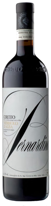 Ceretto Nebbiola d'Alba Bernardina 2019 Front Bottle Shot