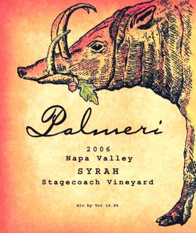 Palmeri Stagecoach Vineyard Syrah 2006 Front Label