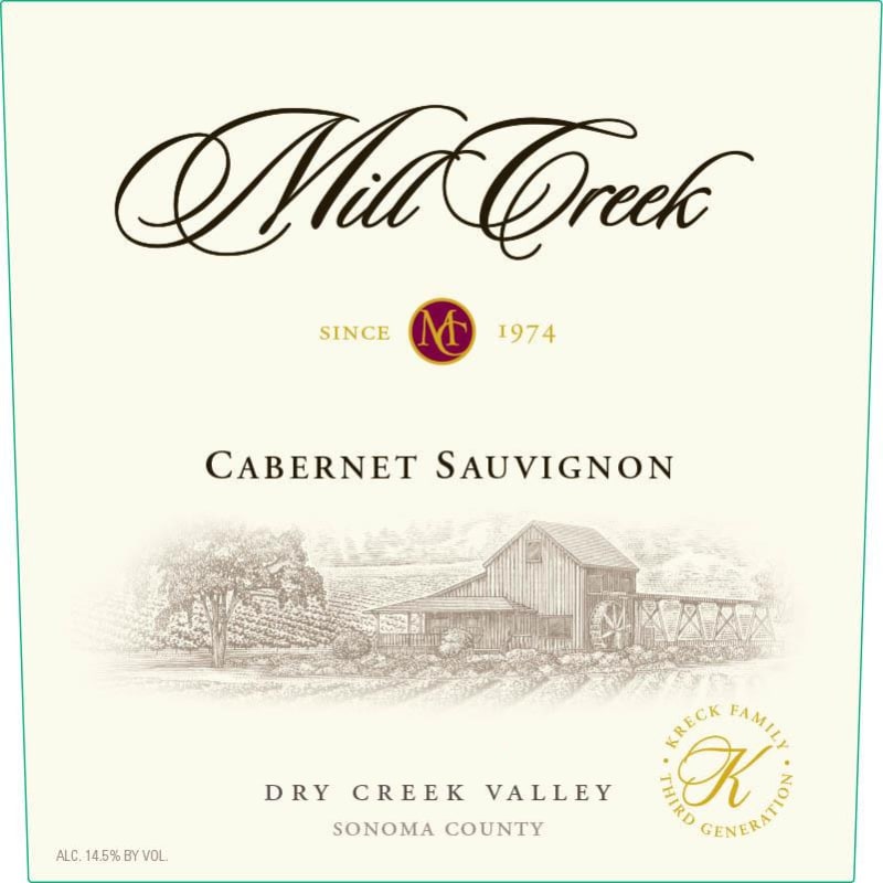Mill Creek Cabernet Sauvignon 2014 Front Label
