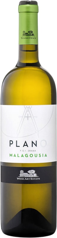 Wine Art Estate Plano Malagousia 2022 Front Bottle Shot