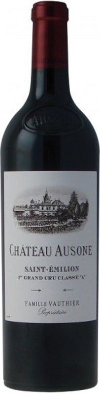 Chateau Ausone (stained label) 2001 Front Bottle Shot