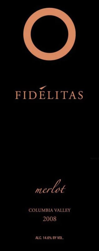 Fidelitas Merlot 2008 Front Label
