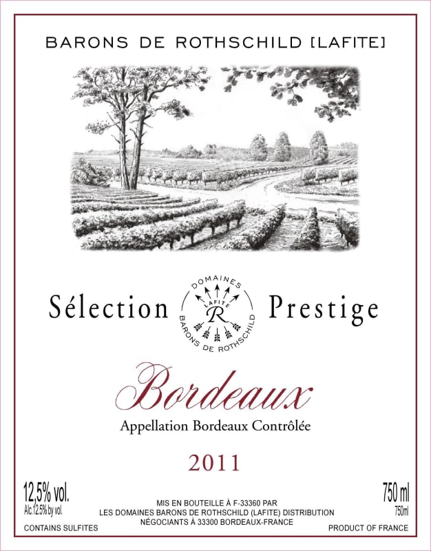 Barons de Rothschild Selection Prestige 2011 Front Label