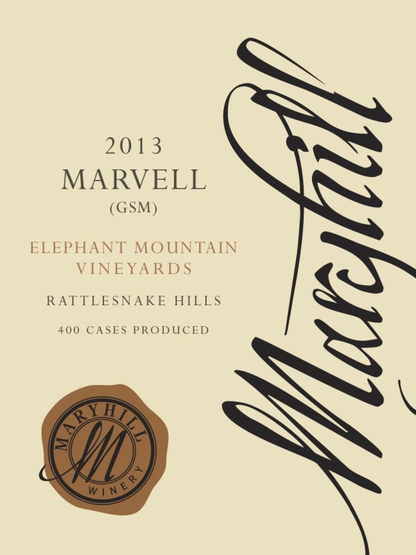 Maryhill Elephant Mountain Vineyards Marvell GSM 2013 Front Label