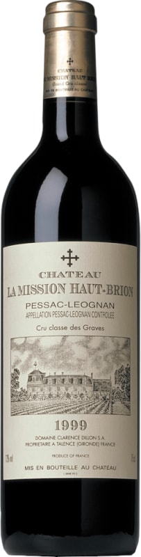Chateau La Mission Haut-Brion 1999 Front Bottle Shot