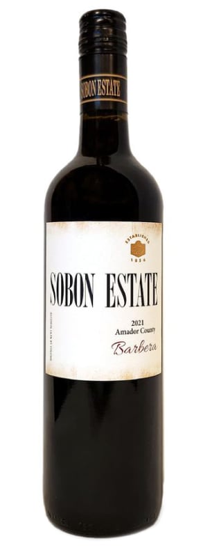Sobon Estate Barbera 2021 Front Bottle Shot