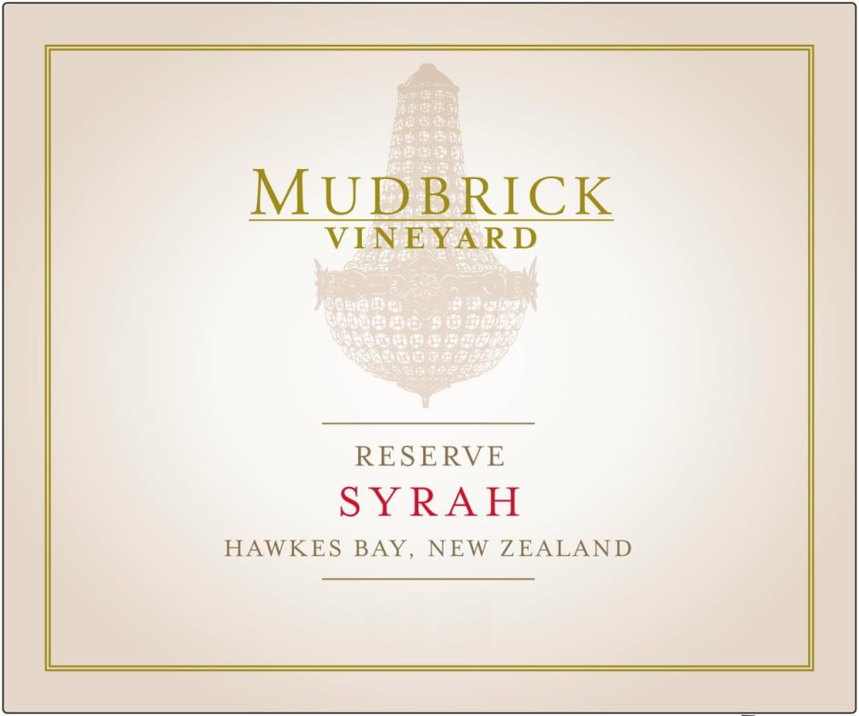 Mudbrick Vineyard Reserve Syrah 2018 Front Label