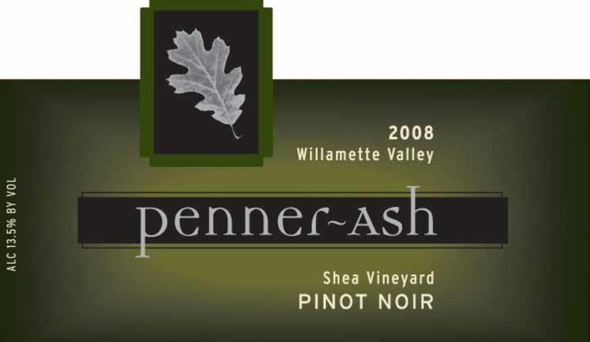 Penner-Ash Shea Vineyard Pinot Noir 2008 Front Label
