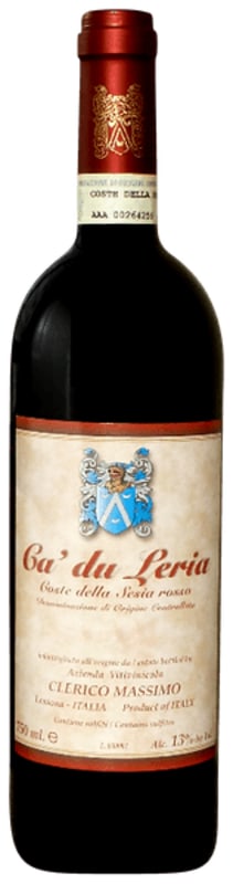 Massimo Clerico Ca' du Leria Coste della Sesia Rosso 2019 Front Bottle Shot