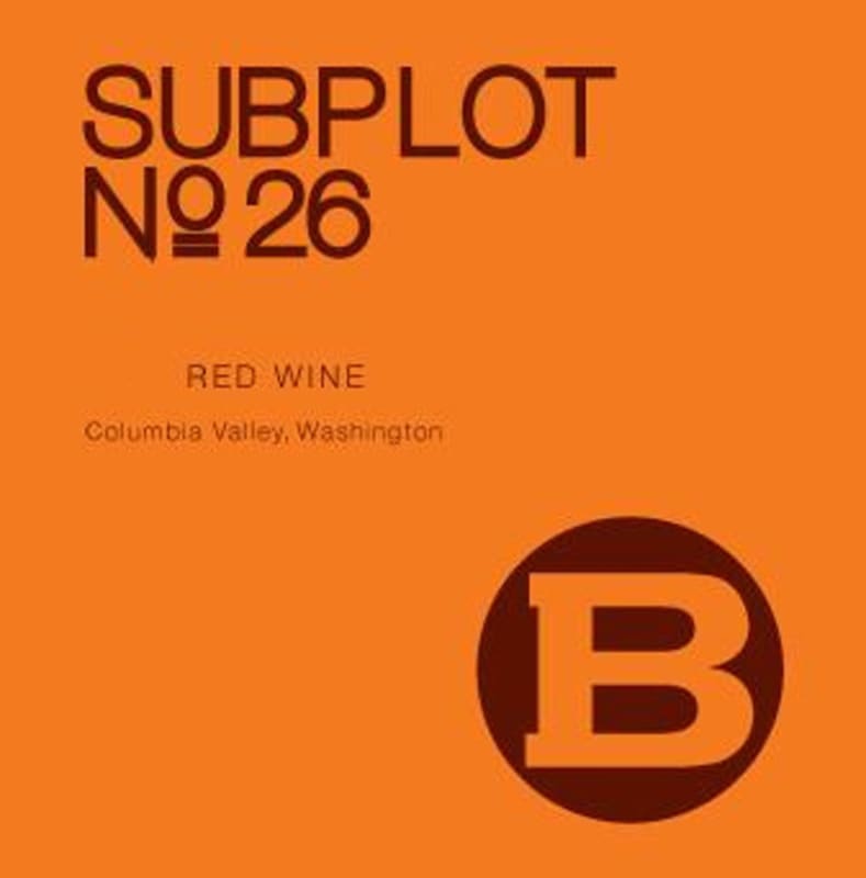 J. Bookwalter Subplot Red 2014 Front Label