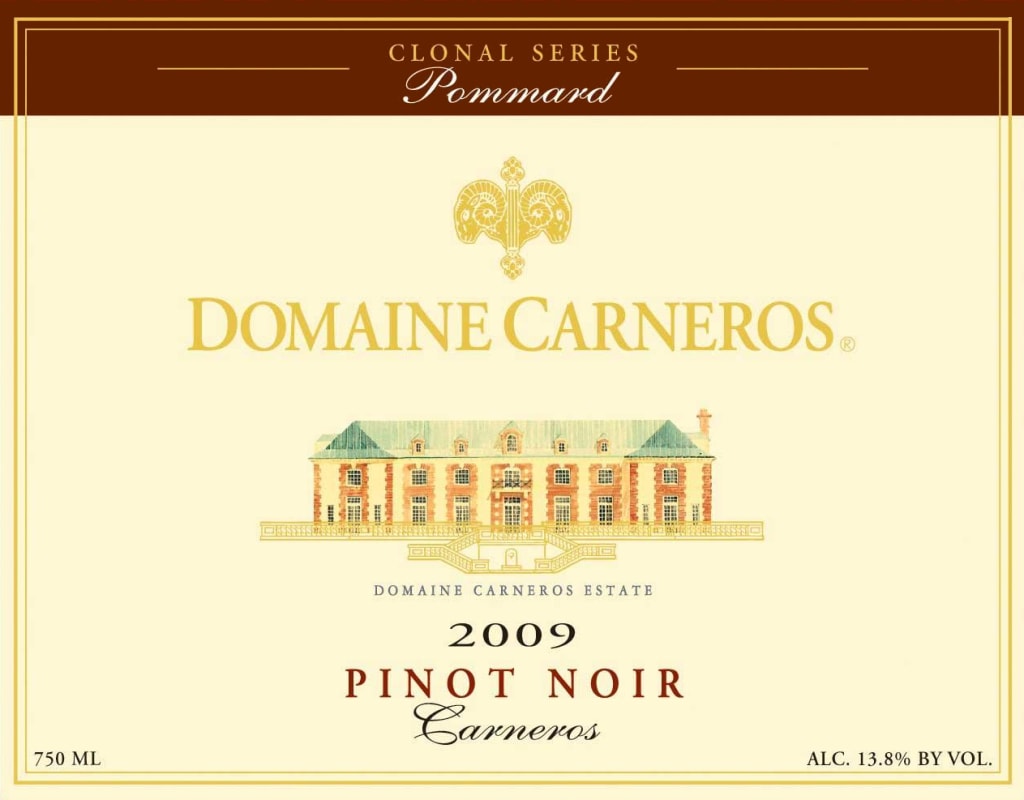 Domaine Carneros Clonal Series Pommard Pinot Noir 2009 Front Label