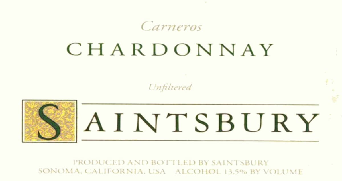 Saintsbury Carneros Chardonnay 2008 Front Label