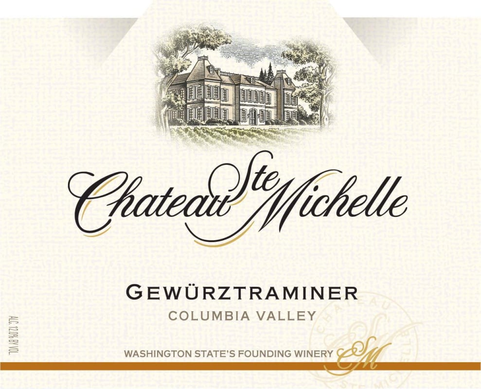 Chateau Ste. Michelle Gewurtraminer 2010 Front Label